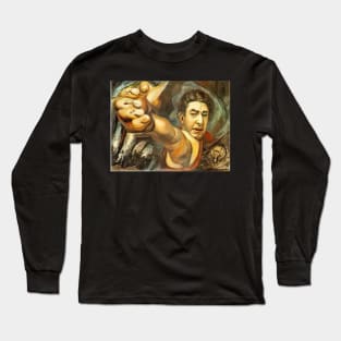 self portrait 1945 - David Alfaro Siqueiros Long Sleeve T-Shirt